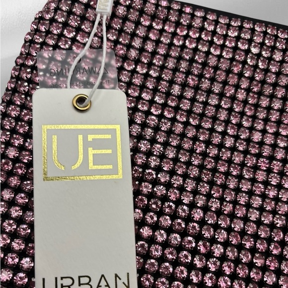 Urban Expressions Bling All Pink Rhinestone Shoulder Bag NWT - Picture 4 of 7